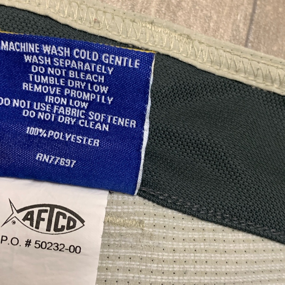 Mens AFTCO AFTECH Fishing Performance Utility Cargo Shorts - Picture 7 of 8